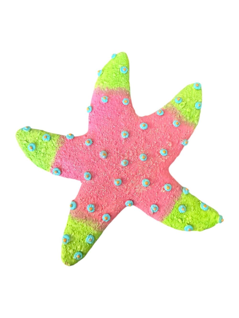 Colorful Starfish Wall Plaque Coastal Home Decor